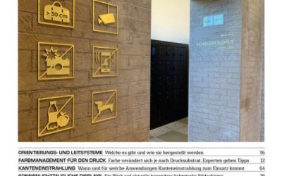 La tecnología Barbieri mencionada en la revista alemana «Werbetechnik».