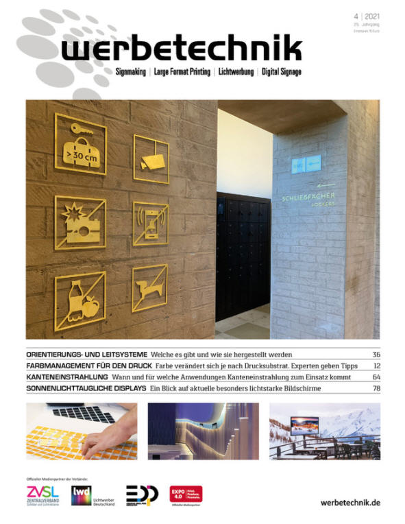 Barbieri-Technologie in der deutschen Zeitschrift „Werbetechnik“ erwähnt