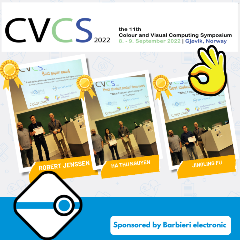 11. Colour and Visual Computing Symposium 2022 – CVCS2022 -Preise