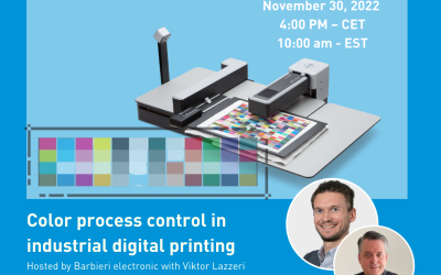 Webinar: Color process control in industrial digital printing