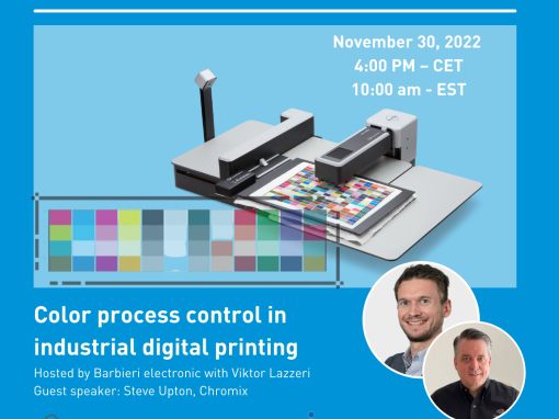 Webinar: Color process control in industrial digital printing