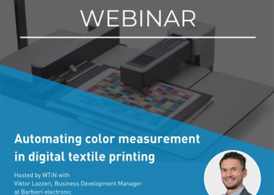 Webinar: Automating colour measurement in digital textile printing