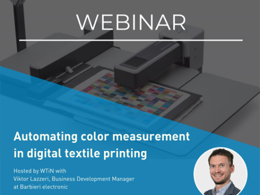 Webinar:  Automating colour measurement in digital textile printing