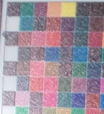 Glossy chart surface measured without a polarization filter, with surface gloss visible